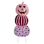 Happy Haunting Pink Jack-o'-Lantern Pumpkin Stack Yardstake, 40"