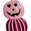 Happy Haunting Pink Jack-o'-Lantern Pumpkin Stack Yardstake, 40"