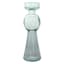 Glass Pillar Candle Holder, 8"