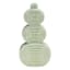 Cucumber Green Stacked Circles Ceramic Vase, 12"
