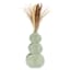 Cucumber Green Stacked Circles Ceramic Vase, 12"