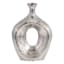 Silver Scratched Oval Vase Cut-Out, 13"
