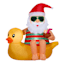 Lighted Santa Sitting on Duck Christmas Inflatable, 4.5'