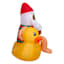 Lighted Santa Sitting on Duck Christmas Inflatable, 4.5'