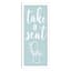 Glass Framed Take A Seat Framed Print Wall Art, 9x21