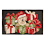 Classic Christmas Dog in Present Hooked Accent Rug, 27x45