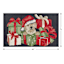 Classic Christmas Dog in Present Hooked Accent Rug, 27x45