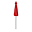 Red Crank & Tilt Round Patio Umbrella, 7.5'