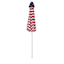 Stars & Stripes Flag Crank & Tilt Round Patio Umbrella, 7.5'
