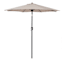 Tan Crank & Tilt Round Patio Umbrella, 7.5'