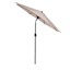 Tan Crank & Tilt Round Patio Umbrella, 7.5'