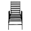 Grammercy Black Steel Slat Patio Chaise Lounge Chair