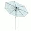 Honeybloom Forest Green Multi Stripe Crank & Tilt Round Patio Umbrella, 9'