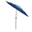 3-Tier Blue Multicolor Crank & Tilt Round Patio Umbrella, 9'