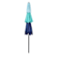 3-Tier Blue Multicolor Crank & Tilt Round Patio Umbrella, 9'