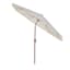Found & Fable Cream Macrame Fringe Crank & Tilt Round Patio Umbrella, 9'