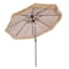 Found & Fable Tiki Fringe Crank & Tilt Round Patio Umbrella, 9'