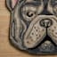 Frenchie Shaped Accent Rug