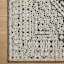 Clarissa Black & Ivory Global Area Rug, 5x7