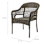 Providence Fairview Wicker Patio Armchair, Brown
