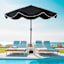Black Crank & Tilt Patio Umbrella, 9' & Base 2-Piece Set