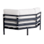 Soho Black Steel Patio Corner Chair