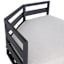 Soho Black Steel Patio Corner Chair