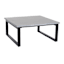 Soho Black Metal with Cement Top Patio Coffee Table