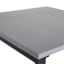Soho Black Metal with Cement Top Patio Coffee Table