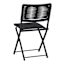 Crosby St. Rope Patio Folding Chair, Black