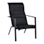 Padded Sling Lounge Chair, Black