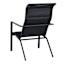 Padded Sling Lounge Chair, Black