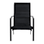 Padded Sling Lounge Chair, Black