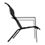 Padded Sling Lounge Chair, Black