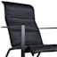 Padded Sling Lounge Chair, Black