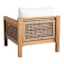 Haven Blonde Acacia Wood with Natural Canvas Cushions Patio Armchair