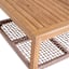 Haven Blonde Acacia Wood & Tan Rope Patio Coffee Table