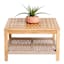 Haven Blonde Acacia Wood & Tan Rope Patio Coffee Table