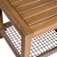Haven Blonde Acacia Wood & Tan Rope Patio Side Table