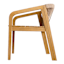 Haven Blonde Acacia Wood & Tan Rope Patio Dining Chair