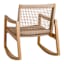 Haven Blonde Acacia Wood & Tan Rope Rocking Patio Chair