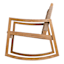 Haven Blonde Acacia Wood & Tan Rope Rocking Patio Chair
