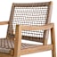 Haven Blonde Acacia Wood & Tan Rope Rocking Patio Chair