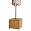 Haven Blonde Acacia Wood Umbrella Patio Table