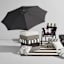 Black Crank & Tilt Round Patio Umbrella, 7.5'