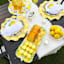Lemon Print Melamine Salad Plate