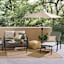 Brown Hermosa Outdoor Pouf, 20"