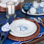 Providence White Beaded Dinner Plate