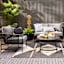 Crosby St. Black & White Geo Print Square Outdoor Throw Pillow, 18"