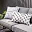 Crosby St. Black & White Geo Print Square Outdoor Throw Pillow, 18"